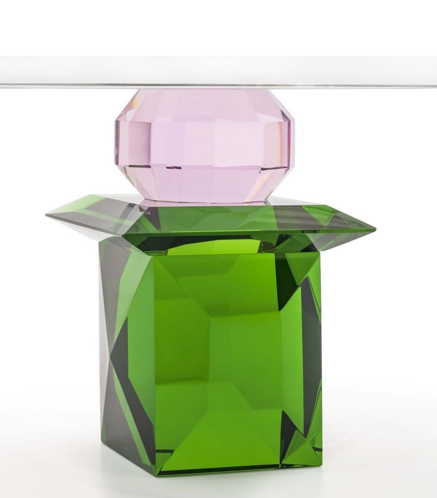 Abhika <br>Crissy Platter Emerald/Pink - Image 2