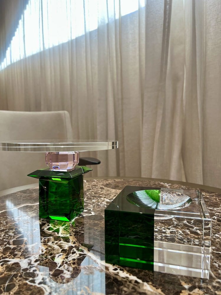 Abhika <br>Crissy Platter Emerald/Pink - Image 3