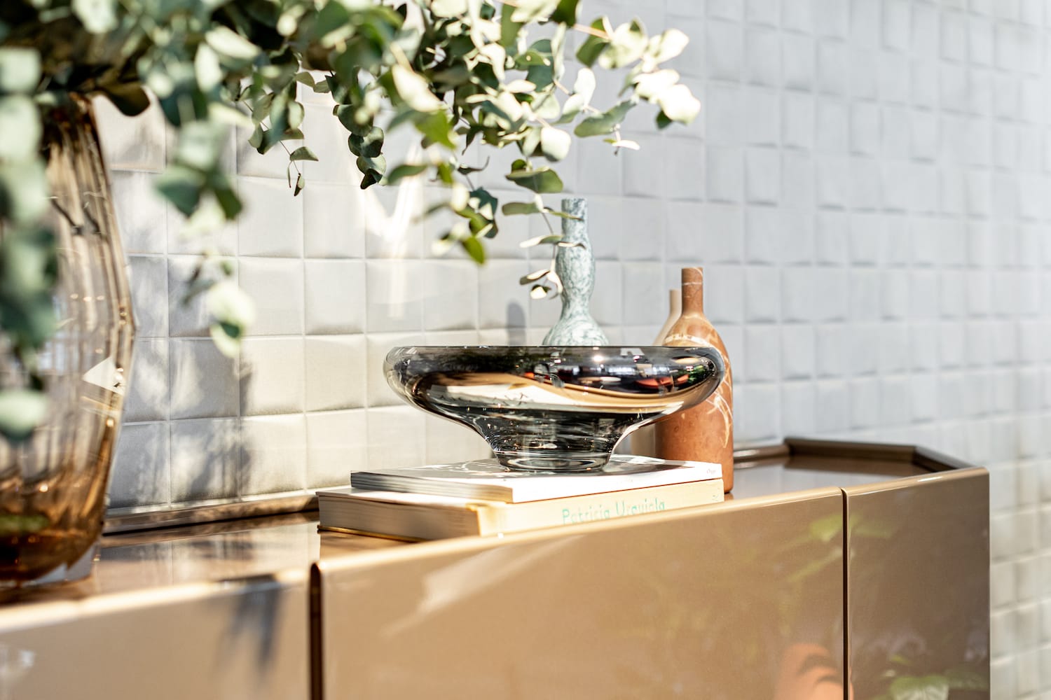An&Angel <br>Deco Glass Bowl - Mirror Splash - Image 3