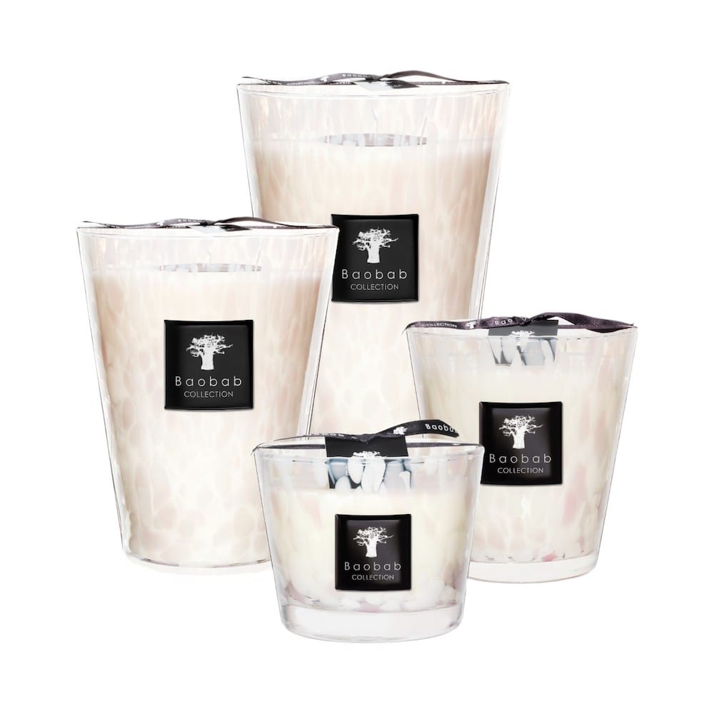 Baobab <br>Scented Candle - White Pearls