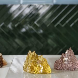 Kosta Boda <br>The Rock Votive Pink - Image 4