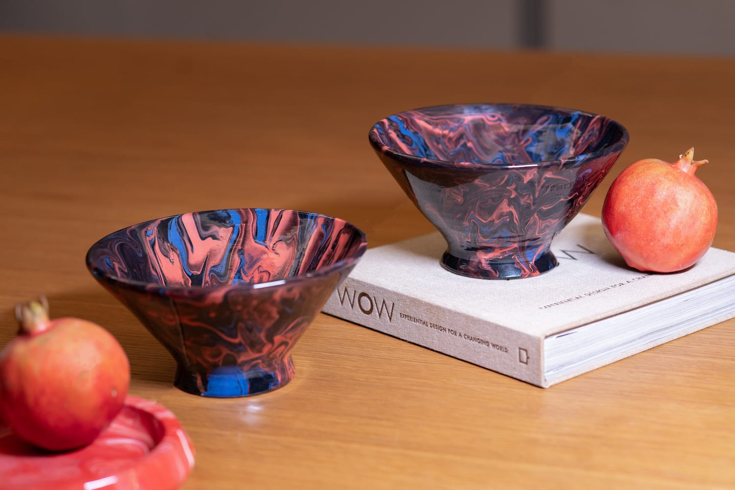 Ines Mercadal <br>Abstracto Salad Bowl - Magma - Image 2