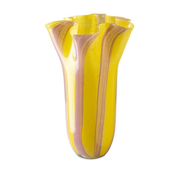 Abhika <br>Gaily Vase Yellow (L)