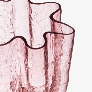 Kosta Boda <br>Crackle Vase Pink - Image 3