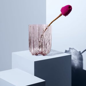 Kosta Boda <br>Crackle Vase Pink - Image 4