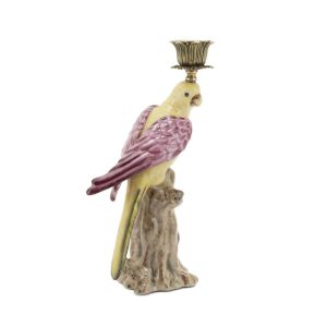 Abhika <br>Parrot Candle Holder (Left)