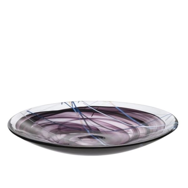 Kosta Boda <br>Contrast Dish Black