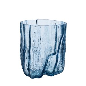 Kosta Boda <br>Crackle Vase Blue
