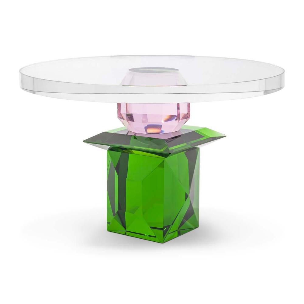 Abhika <br>Crissy Platter Emerald/Pink