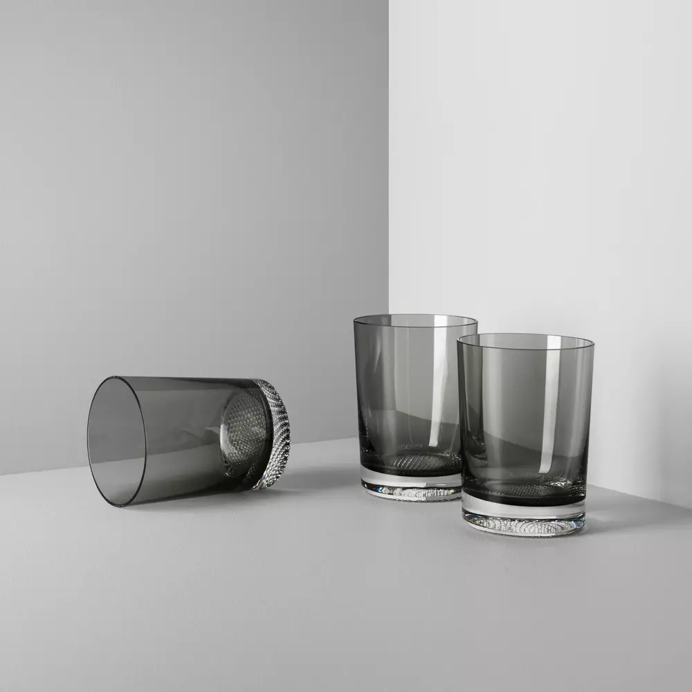 Kosta Boda <br>Limelight Tumbler Grey - Set of 2 - Image 2