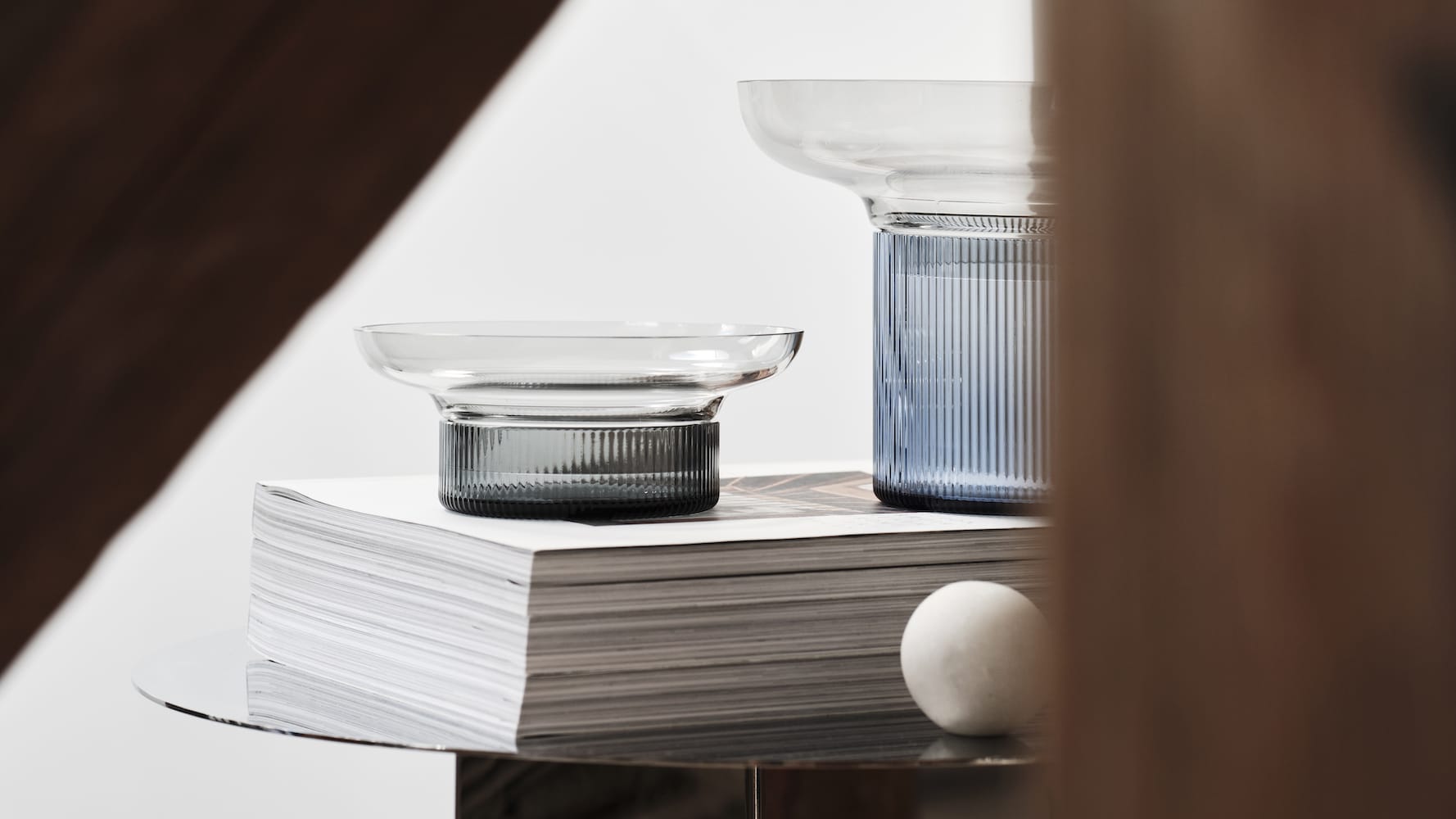 Orrefors <br>Ensemble Vase Grey - Image 3