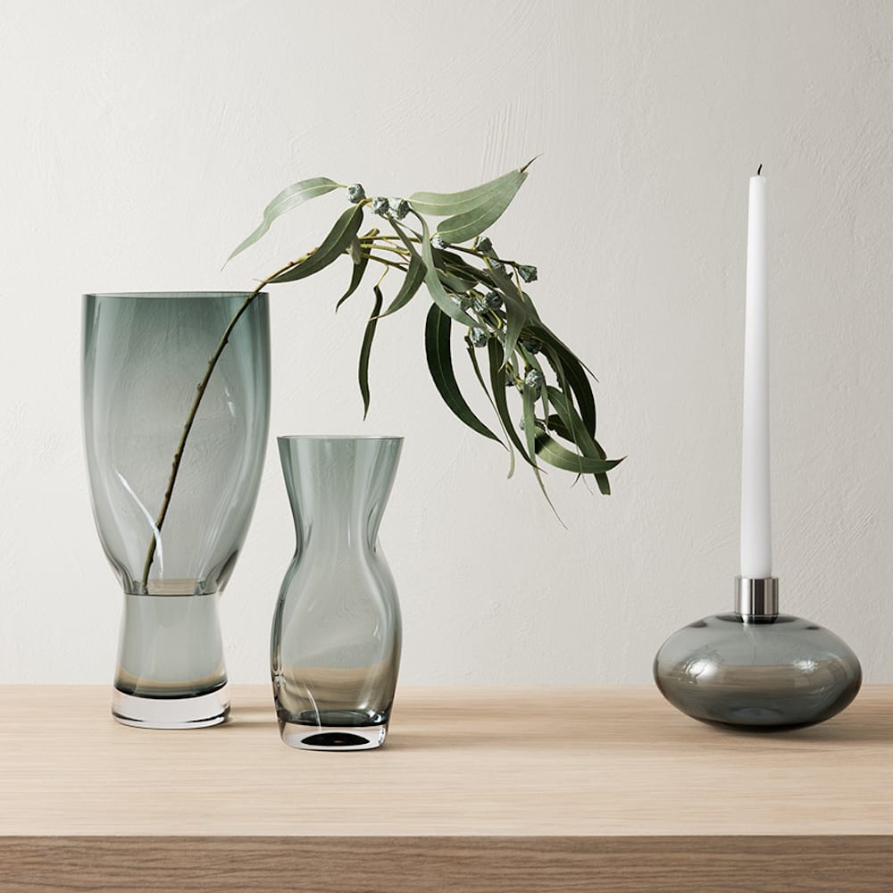 Orrefors <br>Squeeze Vase Blue M - Image 3