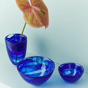 Kosta Boda <br>Contrast Vase Blue - Image 4