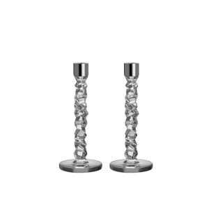 Orrefors <br>Carat Candlestand M - Set of 2