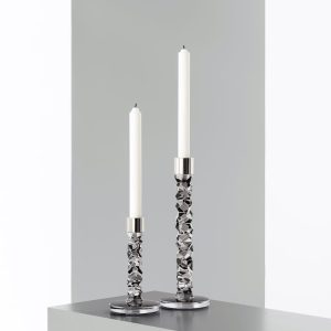 Orrefors <br>Carat Candlestand Graphite L - Image 3
