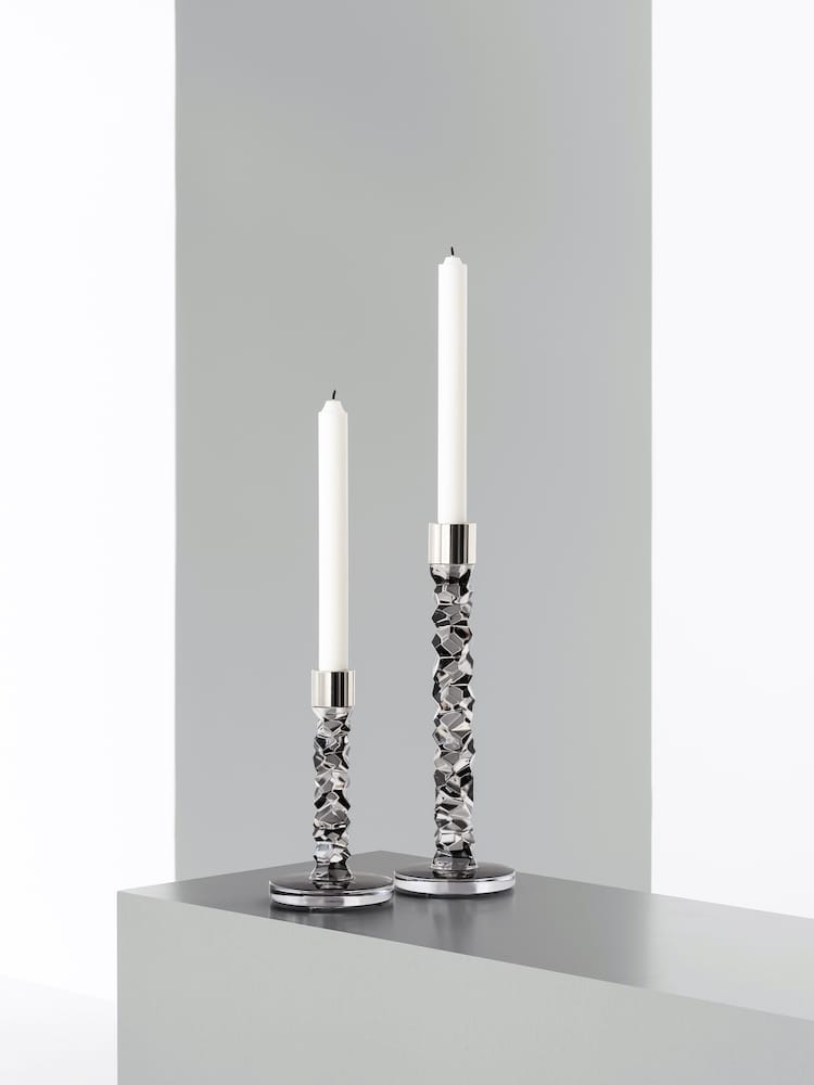 Orrefors <br>Carat Candlestand Graphite L - Image 3