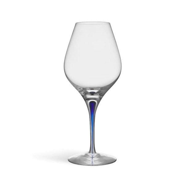 Orrefors <br>Intermezzo Wine Glass Blue