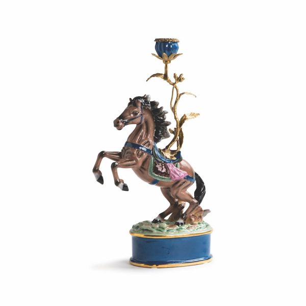&Klevering <br>Horse Candle Holder