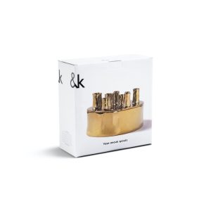 &Klevering <br>Anouk Spouts Gold Vase - Image 3