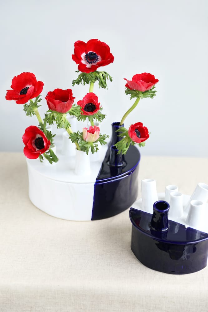 &Klevering <br>Anouk Spouts Blue Vase - Image 2