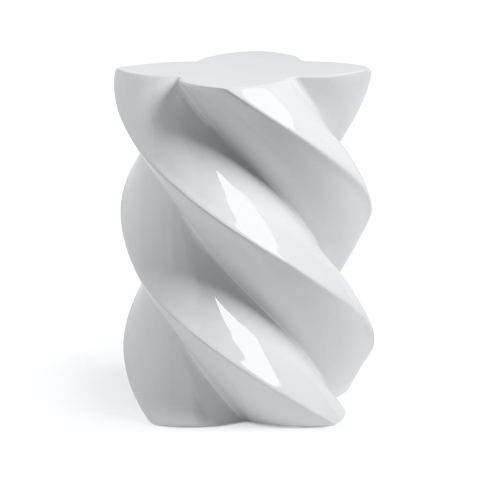 &Klevering <br>Side Table Marshmallow Concrete