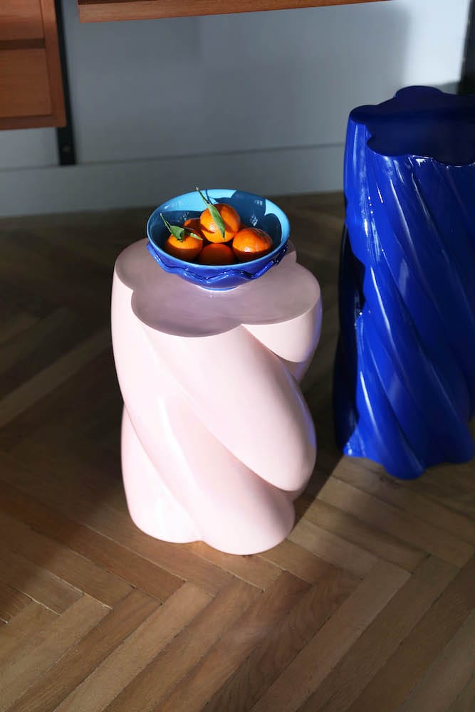 &Klevering <br>Side Table Marshmallow Blue - Image 3