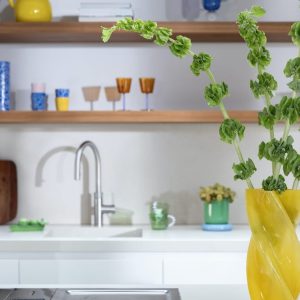 &Klevering <br>Marshmallow Opaque Yellow Vase - Image 3