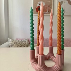 &Klevering <br>Churros Pink Candle Holder - Image 3