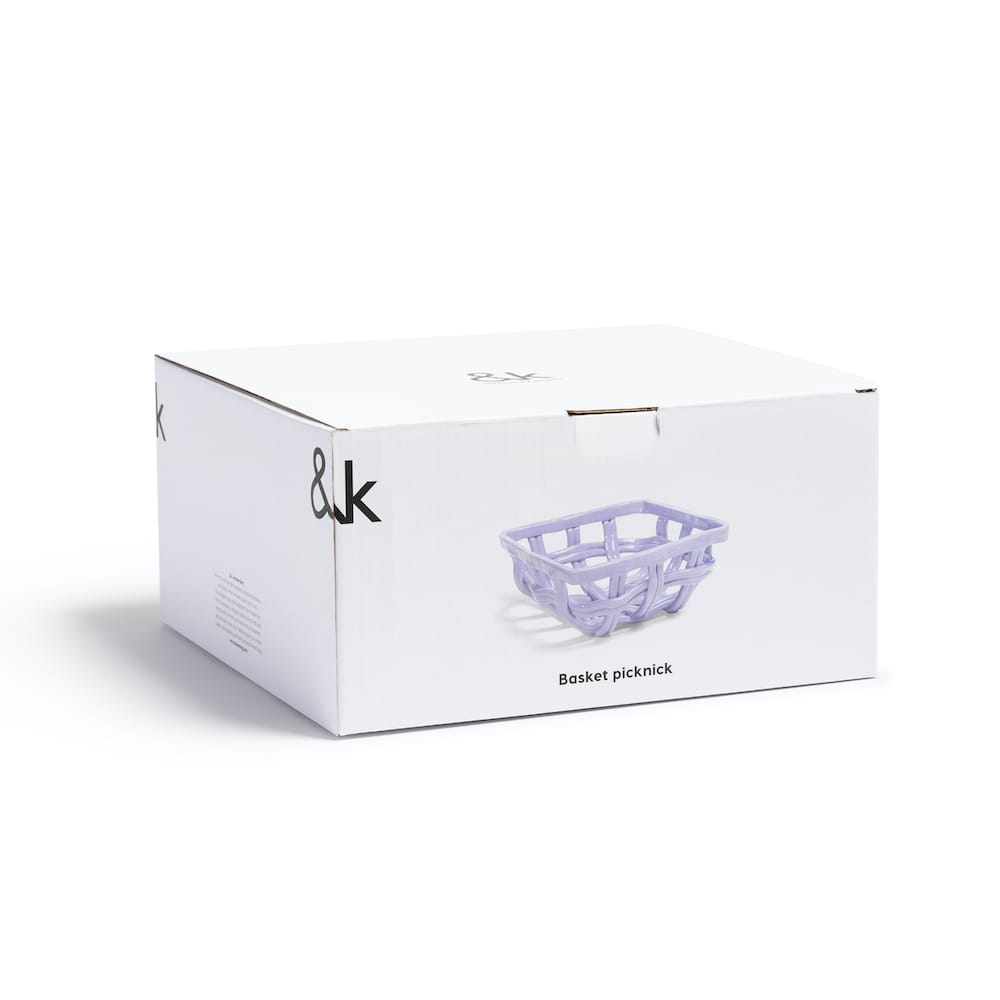 &Klevering <br>Picknick Lilac Basket - Image 3