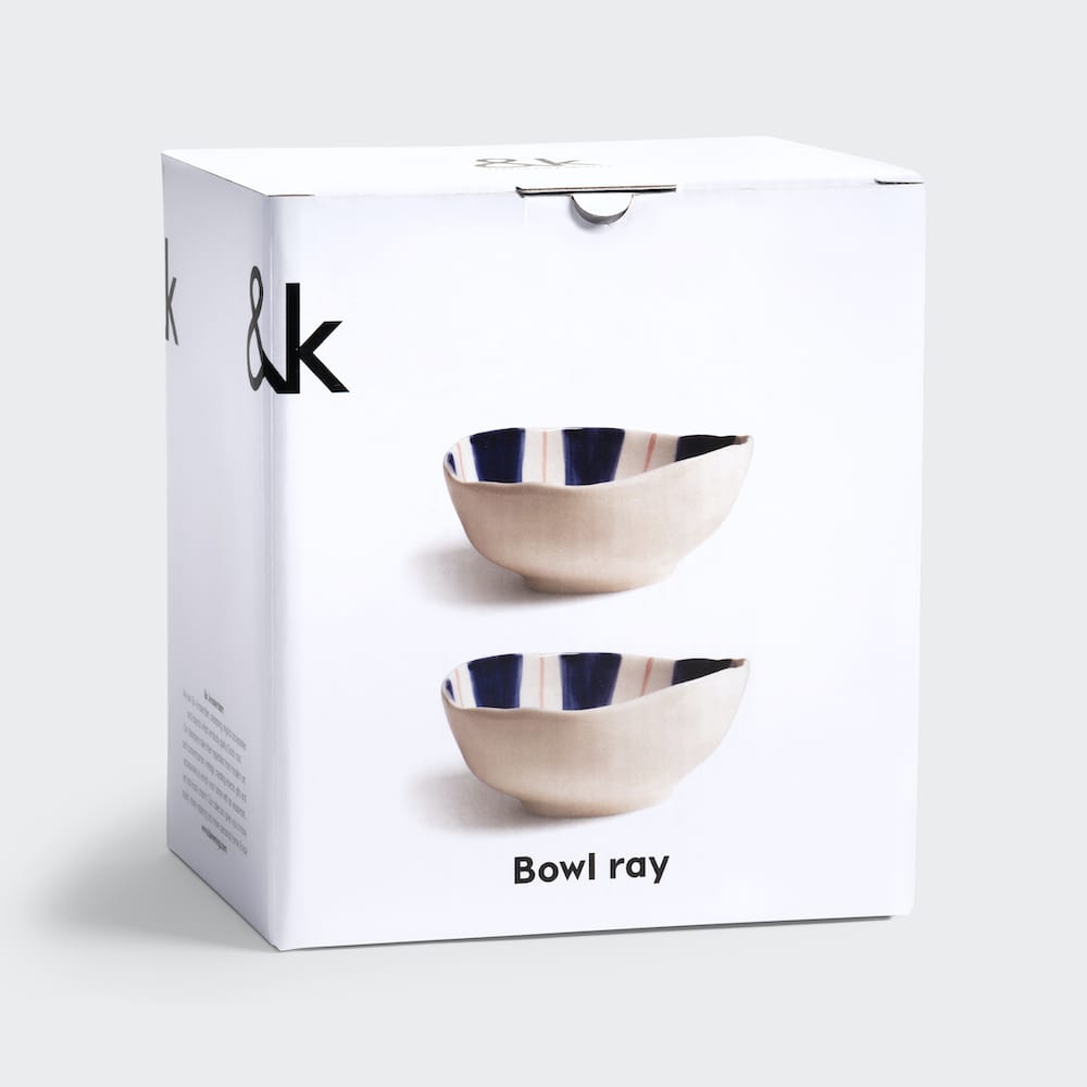 &Klevering <br>Ray Blue Bowl S - Set of 2 - Image 4