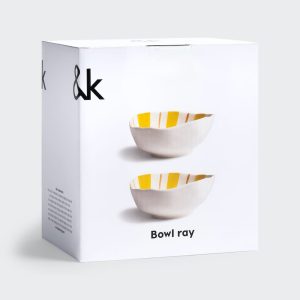 &Klevering <br>Ray Yellow Bowl S - Set of 2 - Image 5