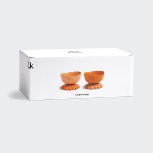 &Klevering <br>Coupe Clam Orange - Set of 2 - Image 4
