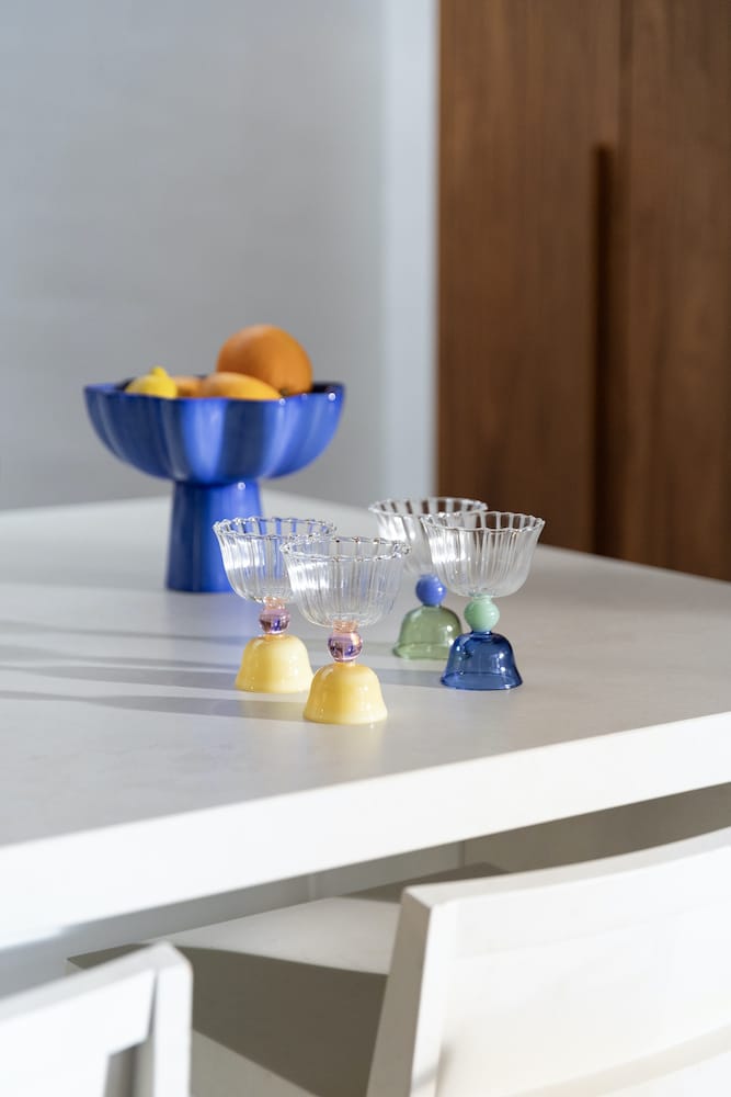 &Klevering <br>Tulip Glass Blue - Set of 2 - Image 4