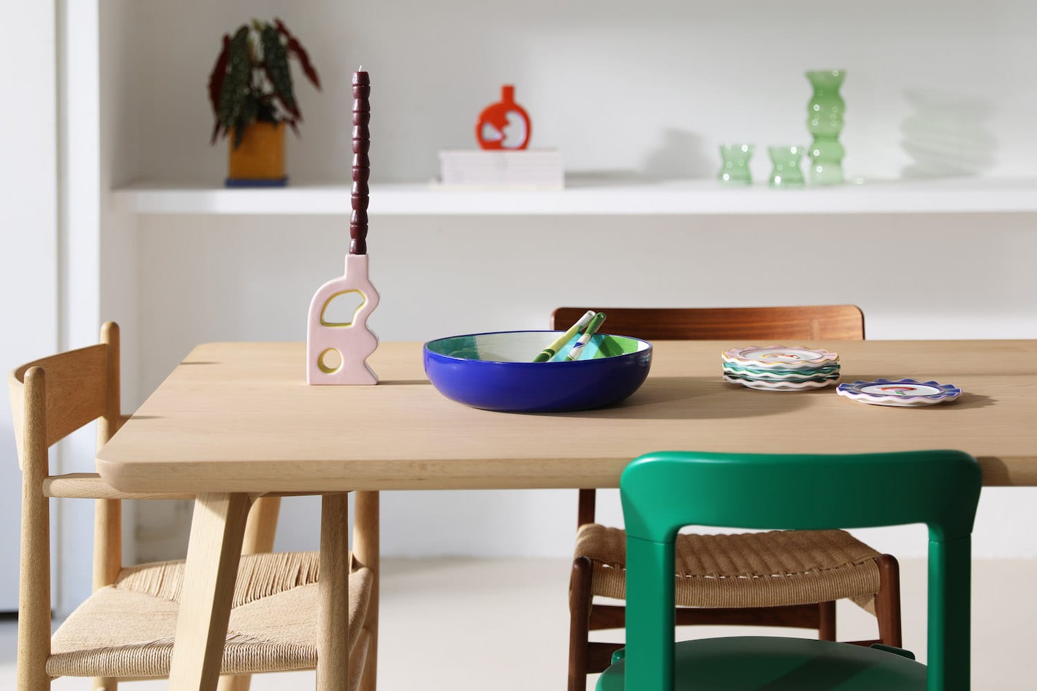 &Klevering <br>Wasco Salad Bowl Blue - Image 4