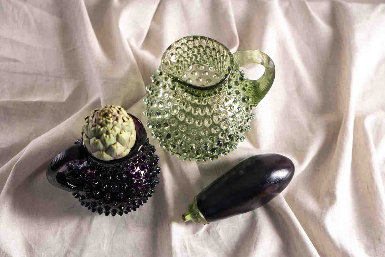 Klimchi <br>Olive Green Hobnail Large Jug 2L - Image 3