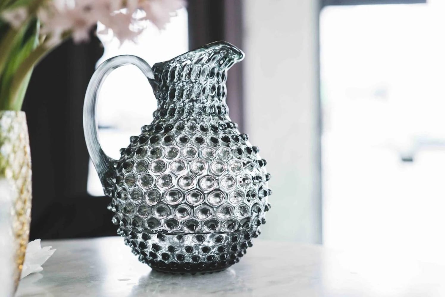 Klimchi <br>Grey Smoke Hobnail Large Jug 2L - Image 3