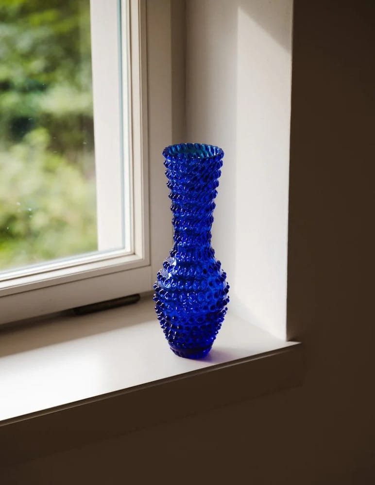 Klimchi <br>Electric Blue Hobnail Fugu Vase - Image 4