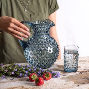 Klimchi <br>Misty Blue Hobnail Large Jug 2L - Image 5