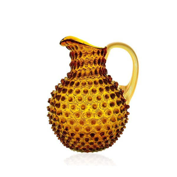 Klimchi <br>Amber Hobnail Large Jug 2L