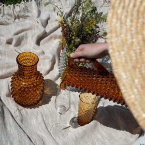 Klimchi <br>Amber Hobnail Tall Jug 1L - Image 4