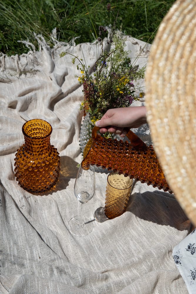 Klimchi <br>Amber Hobnail Tall Jug 1L - Image 4