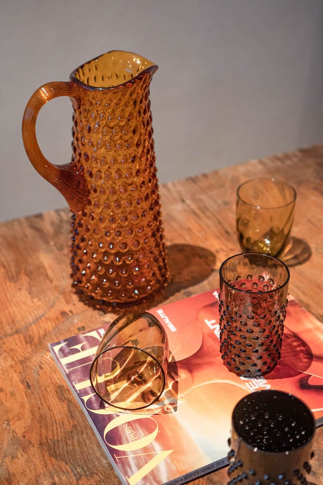 Klimchi <br>Amber Hobnail Tall Jug 1L - Image 6
