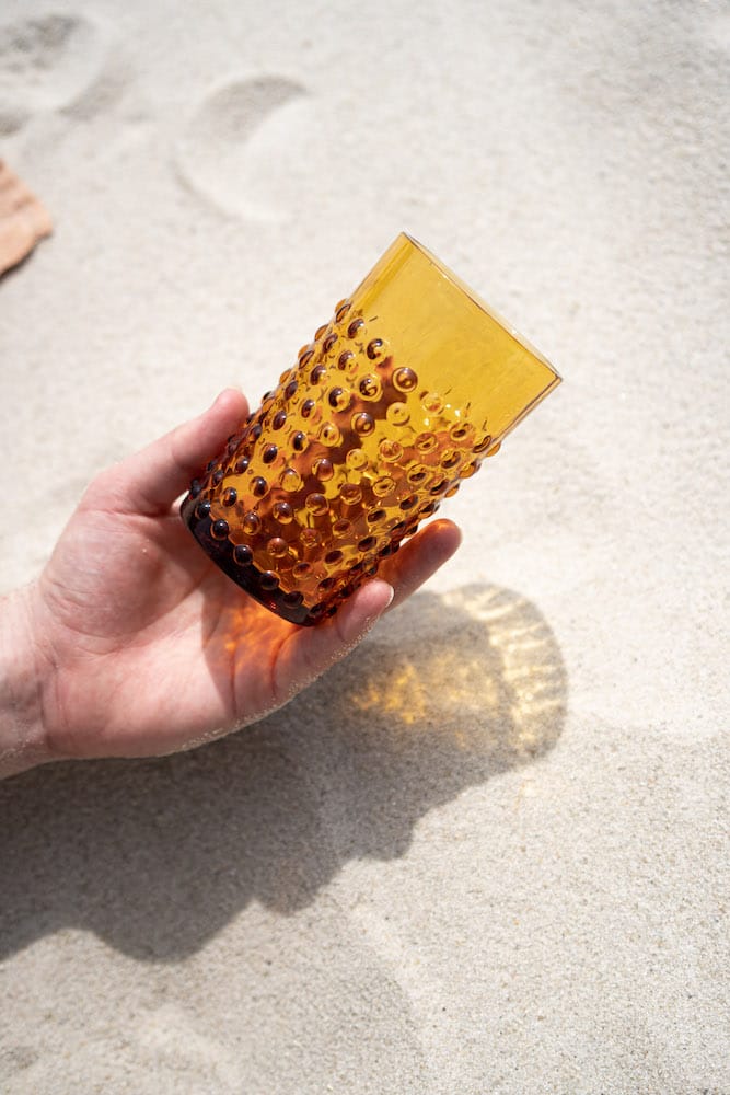 Klimchi <br>Amber Hobnail Tumblers (set of 2) - Image 2