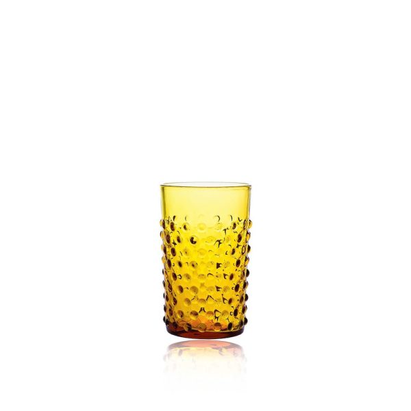Klimchi <br>Amber Hobnail Tumblers (set of 4)