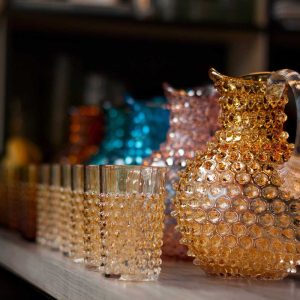 Klimchi <br>Amber Hobnail Tumblers (set of 4) - Image 4