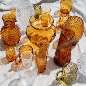 Klimchi <br>Amber Hobnail Tumblers (set of 4) - Image 7