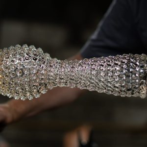 Klimchi <br>Crystal Hobnail Fugu Vase - Image 9