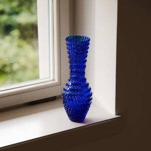 Klimchi <br>Electric Blue Hobnail Fugu Vase - Image 4