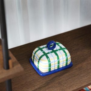 &Klevering <br>Butter Dish Plaid - Image 3