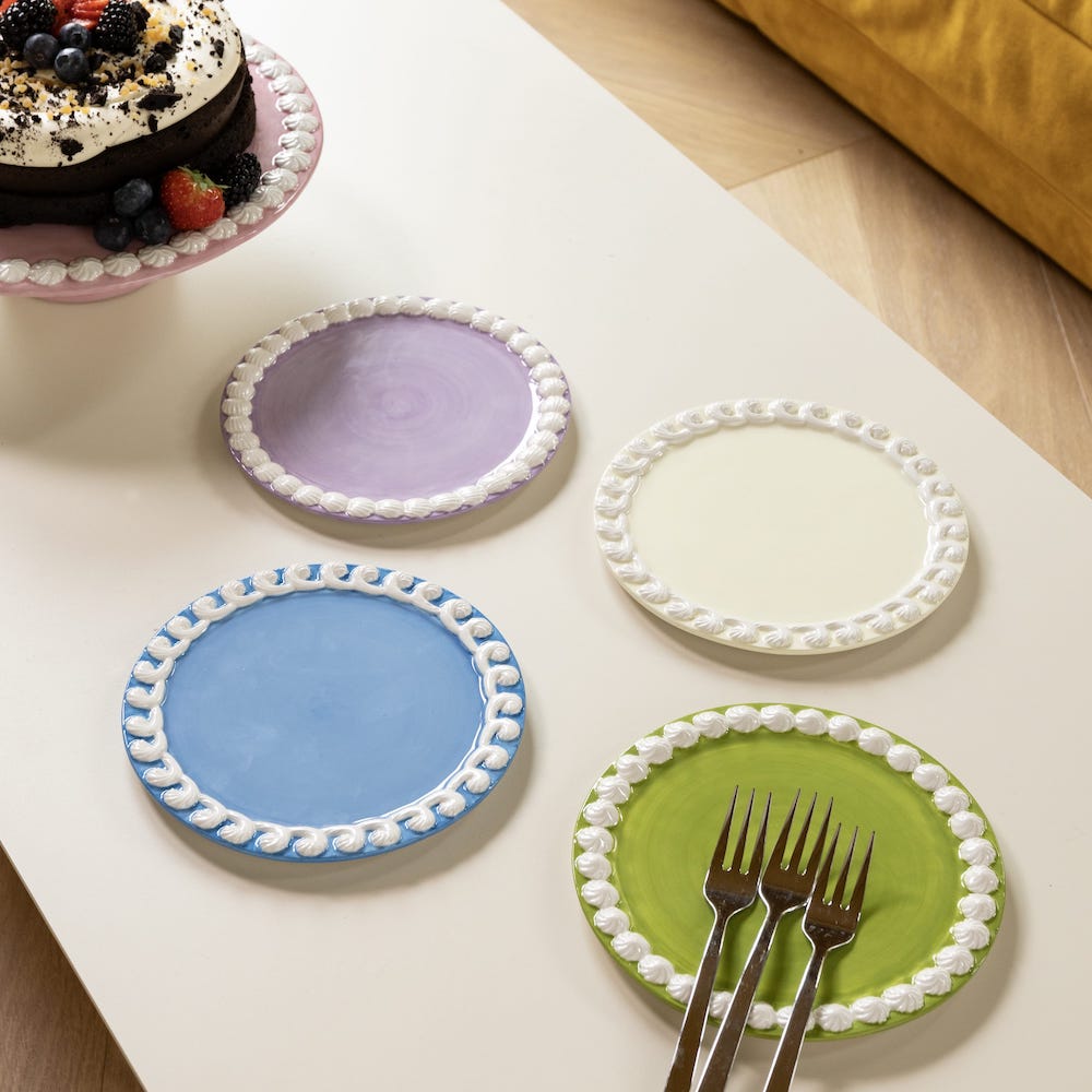 &Klevering <br>Whip Plate Pastel - Set of 4 - Image 7